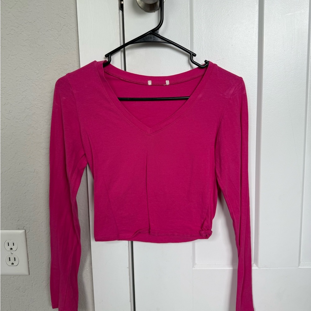 Pink crop top